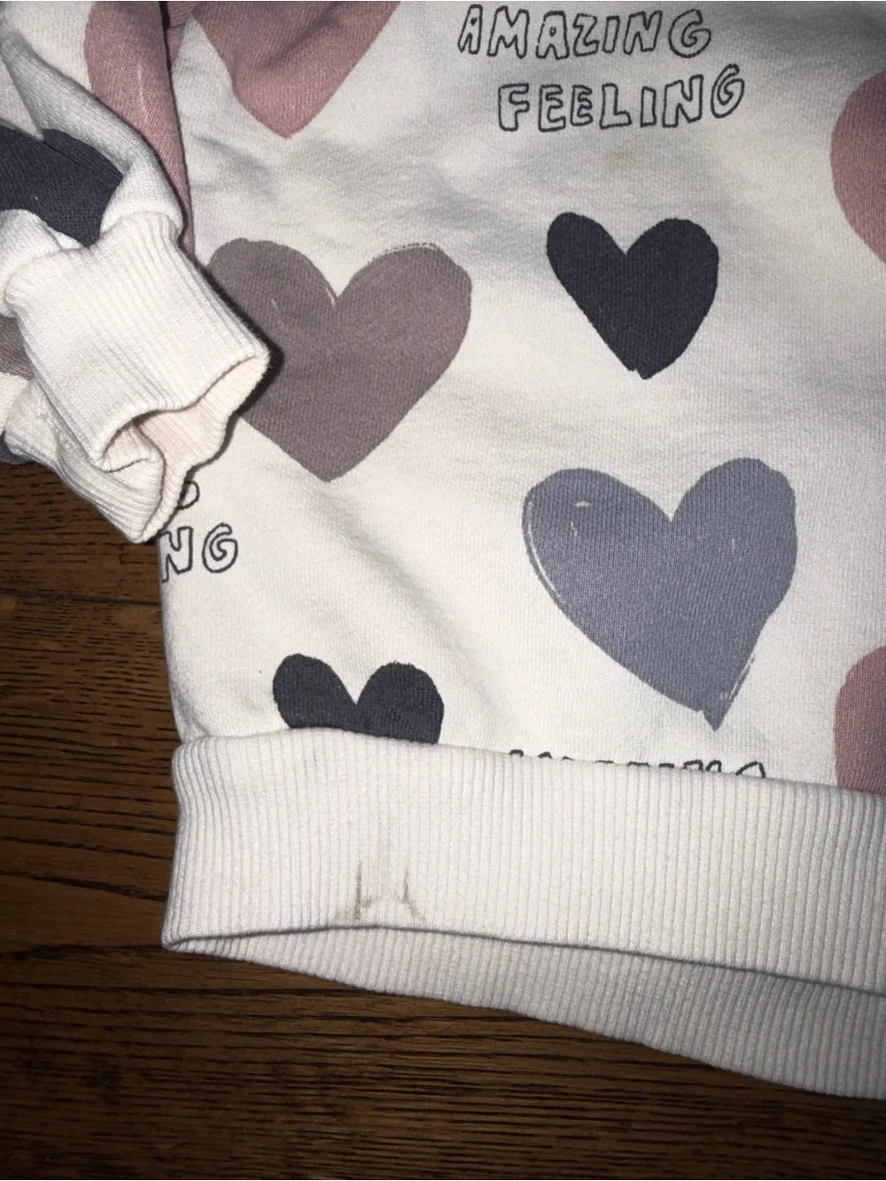 Zara Hearts Crewneck Size 3